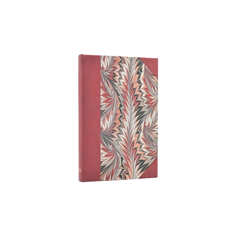 Produktbild för 2026 Rubedo (Cockerell Marbled Paper) Mini 12-month Verso Hardcover Flexi Dayplanner 2026 (Elastic Band Closure) (inbunden, eng)