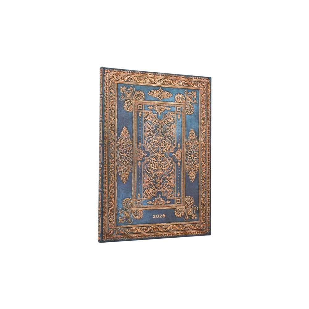 Produktbild för 2026 Blue Luxe (Luxe Design) Grande 12-month Vertical Hardcover Flexi Dayplanner 2026 (Elastic Band Closure) (inbunden, eng)
