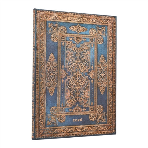 paperblanks 2026 Blue Luxe (Luxe Design) Grande 12-month Vertical Hardcover Flexi Dayplanner 2026 (Elastic Band Closure) (inbunden, eng)