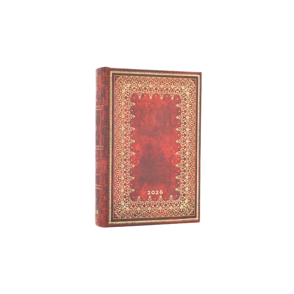 Produktbild för 2026 Foiled (Old Leather Collection) Mini 12-month Day-at-a-Time Hardcover Flexi Dayplanner 2026 (Elastic Band Closure) (inbunden, eng)