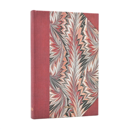 paperblanks 2026 Rubedo (Cockerell Marbled Paper) Mini 12-month Horizontal Hardcover Flexi Dayplanner 2026 (Elastic Band Closure) (inbunden, eng)