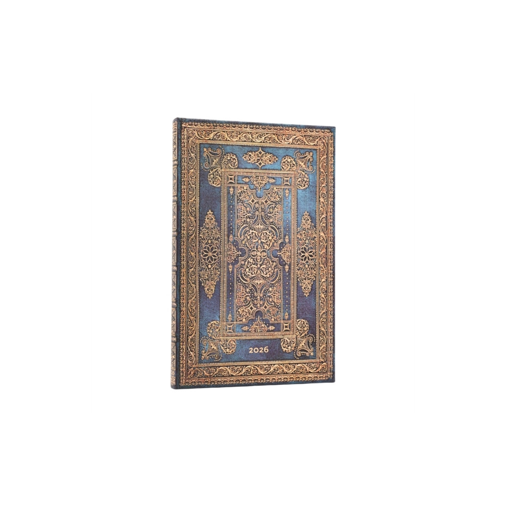 Produktbild för 2026 Blue Luxe (Luxe Design) Maxi 12-month Vertical Hardcover Flexi Dayplanner 2026 (Elastic Band Closure) (inbunden, eng)