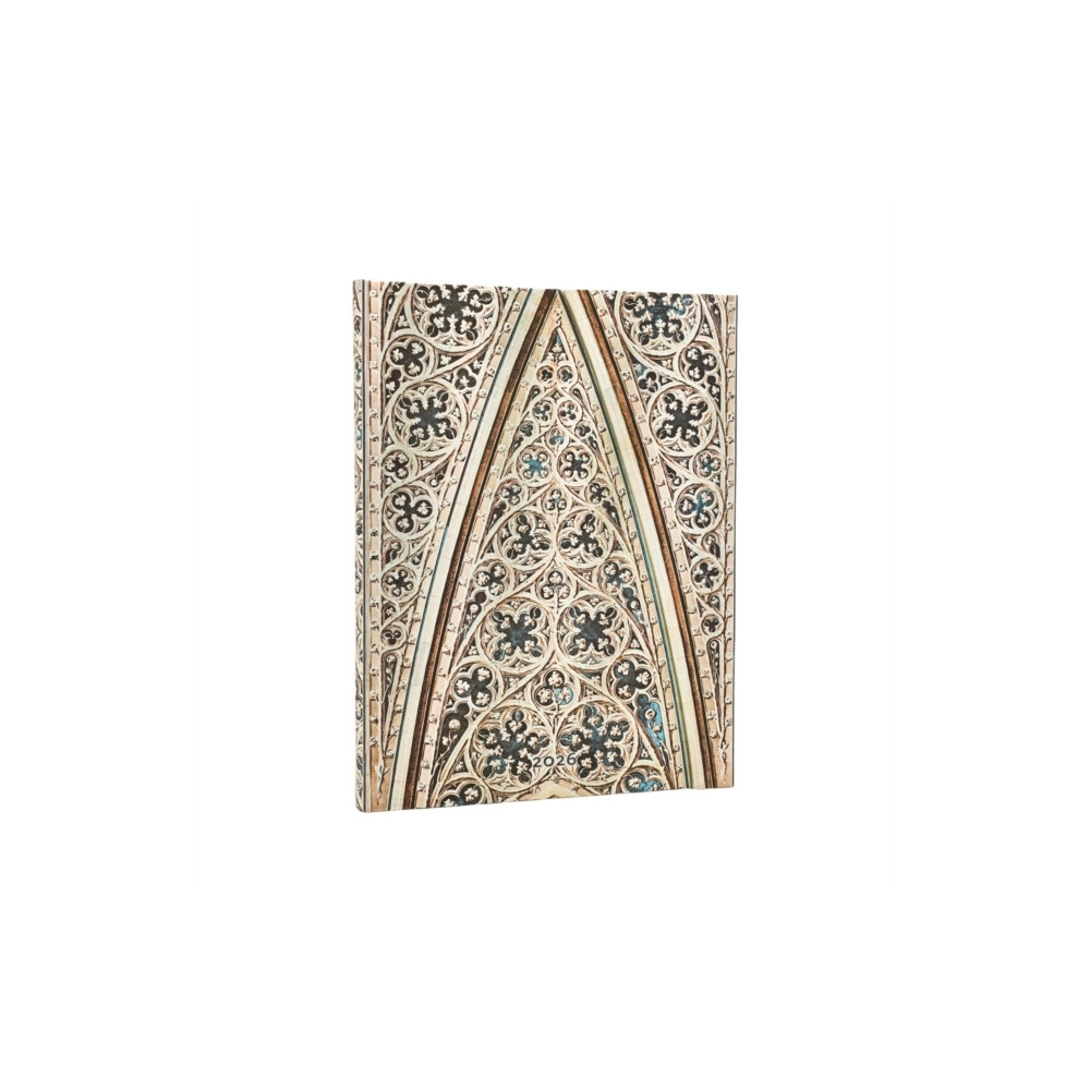 Produktbild för 2026 Vault of the Milan Cathedral (Duomo di Milano) Ultra 12-month Vertical Hardcover Flexi Dayplanner 2026 (Wrap Closure) (inbunden, eng)
