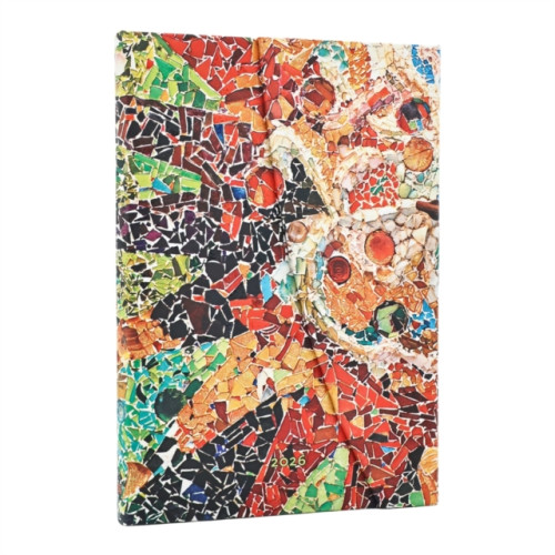 paperblanks 2026 Gaudi's Sun (Gaudi’s Mosaics) Midi 12-month Vertical Hardcover Flexi Dayplanner 2026 (Wrap Closure) (inbunden, eng)
