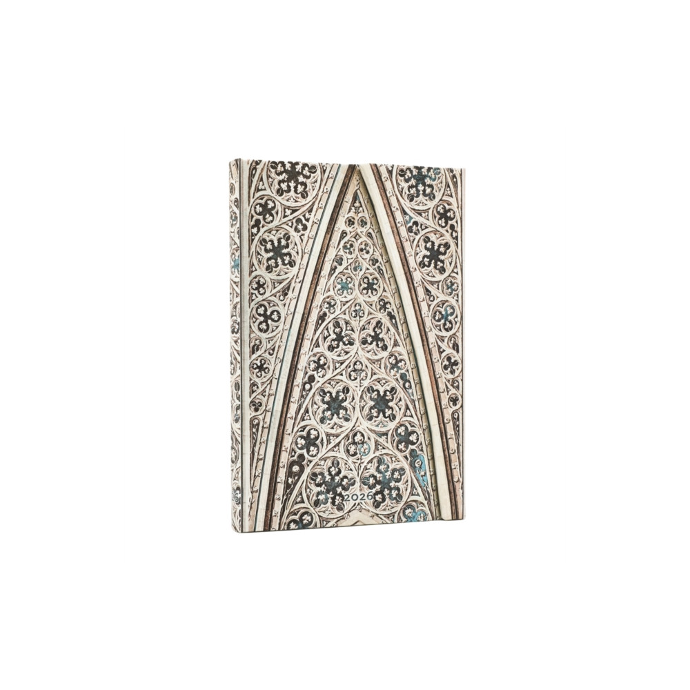 Produktbild för 2026 Vault of the Milan Cathedral (Duomo di Milano) Mini 12-month Verso Hardcover Flexi Dayplanner 2026 (Wrap Closure) (inbunden, eng)