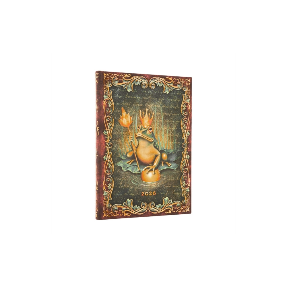 Produktbild för 2026 The Brothers Grimm, Frog Prince (Fairy Tale Collection) Midi 12-month Verso Hardcover Flexi Dayplanner 2026 (Elastic Band Closure) (inbunden, eng)