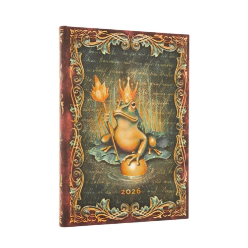 paperblanks 2026 The Brothers Grimm, Frog Prince (Fairy Tale Collection) Midi 12-month Verso Hardcover Flexi Dayplanner 2026 (Elastic Band Closure) (inbunden, eng)