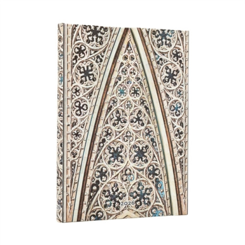 paperblanks 2026 Vault of the Milan Cathedral (Duomo di Milano) Midi 12-month Horizontal Hardcover Flexi Dayplanner 2026 (Wrap Closure) (inbunden, eng)