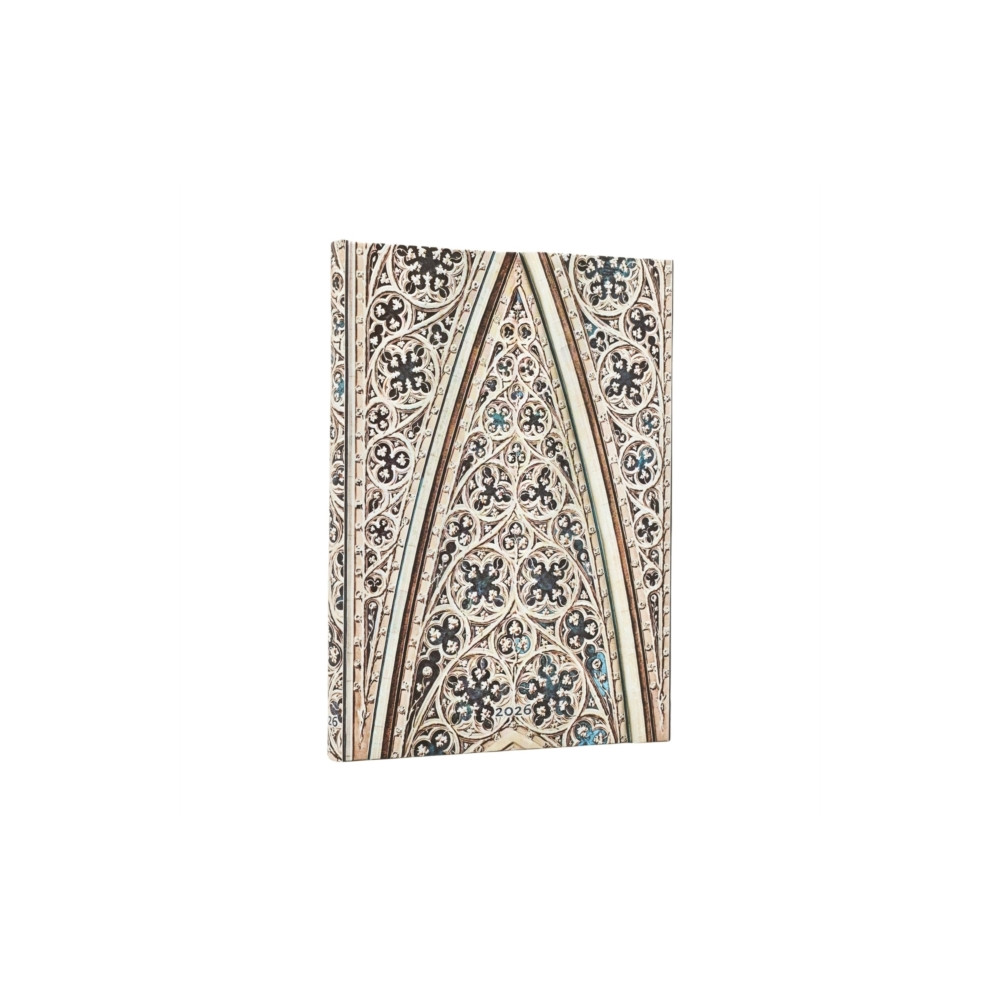 Produktbild för 2026 Vault of the Milan Cathedral (Duomo di Milano) Midi 12-month Verso Hardcover Flexi Dayplanner 2026 (Wrap Closure) (inbunden, eng)