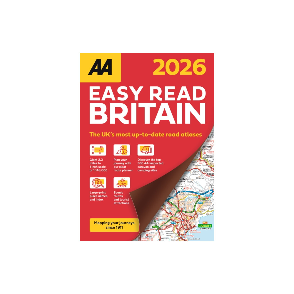 Produktbild för AA Easy Read Atlas Britain 2026 (häftad, eng)