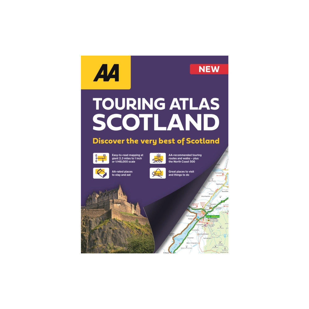 Produktbild för AA Touring Atlas Scotland (bok, spiral, eng)