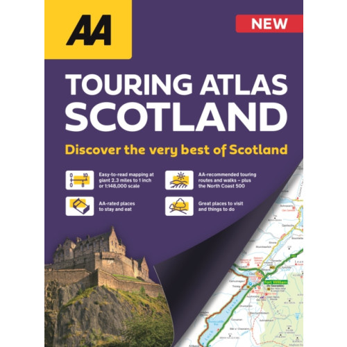 AA Publishing AA Touring Atlas Scotland (bok, spiral, eng)