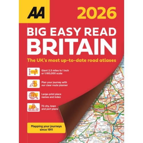 AA Publishing AA Big Easy Read Atlas Britain 2026 (bok, spiral, eng)