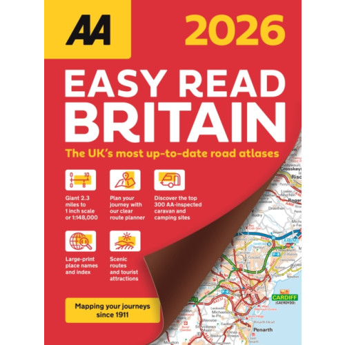 AA Publishing AA Easy Read Atlas Britain 2026 (bok, spiral, eng)