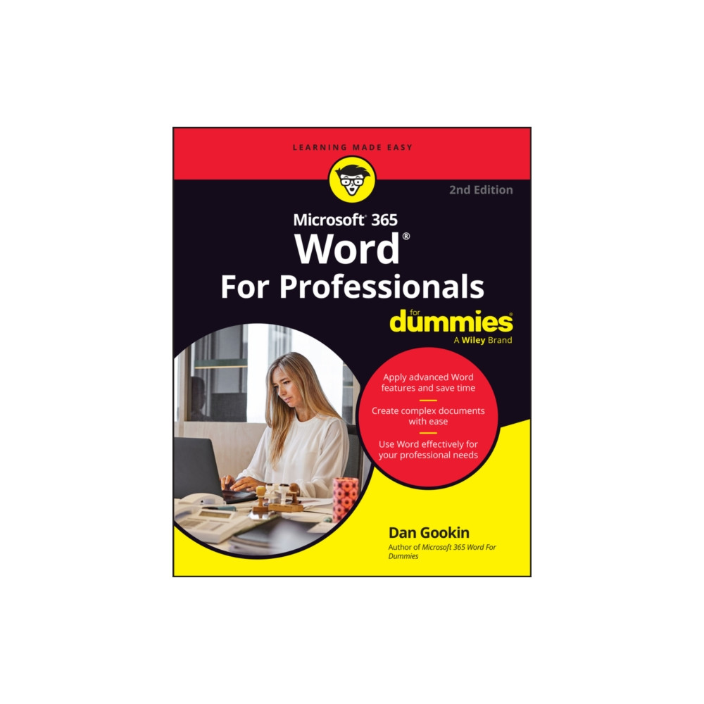 Produktbild för Microsoft 365 Word For Professionals For Dummies (häftad, eng)