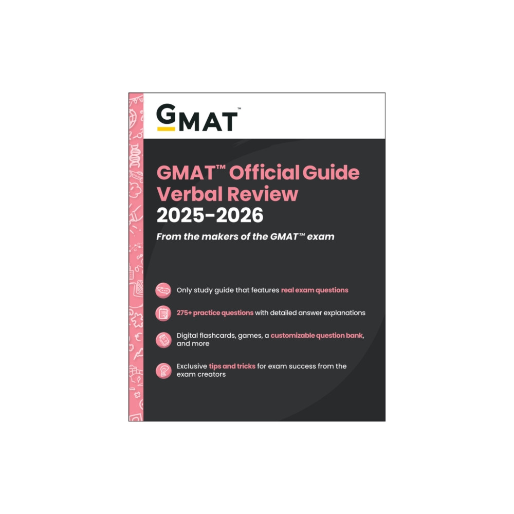 Produktbild för GMAT Official Guide Verbal Review 2025-2026 (häftad, eng)