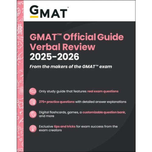 John Wiley & Sons Inc GMAT Official Guide Verbal Review 2025-2026 (häftad, eng)