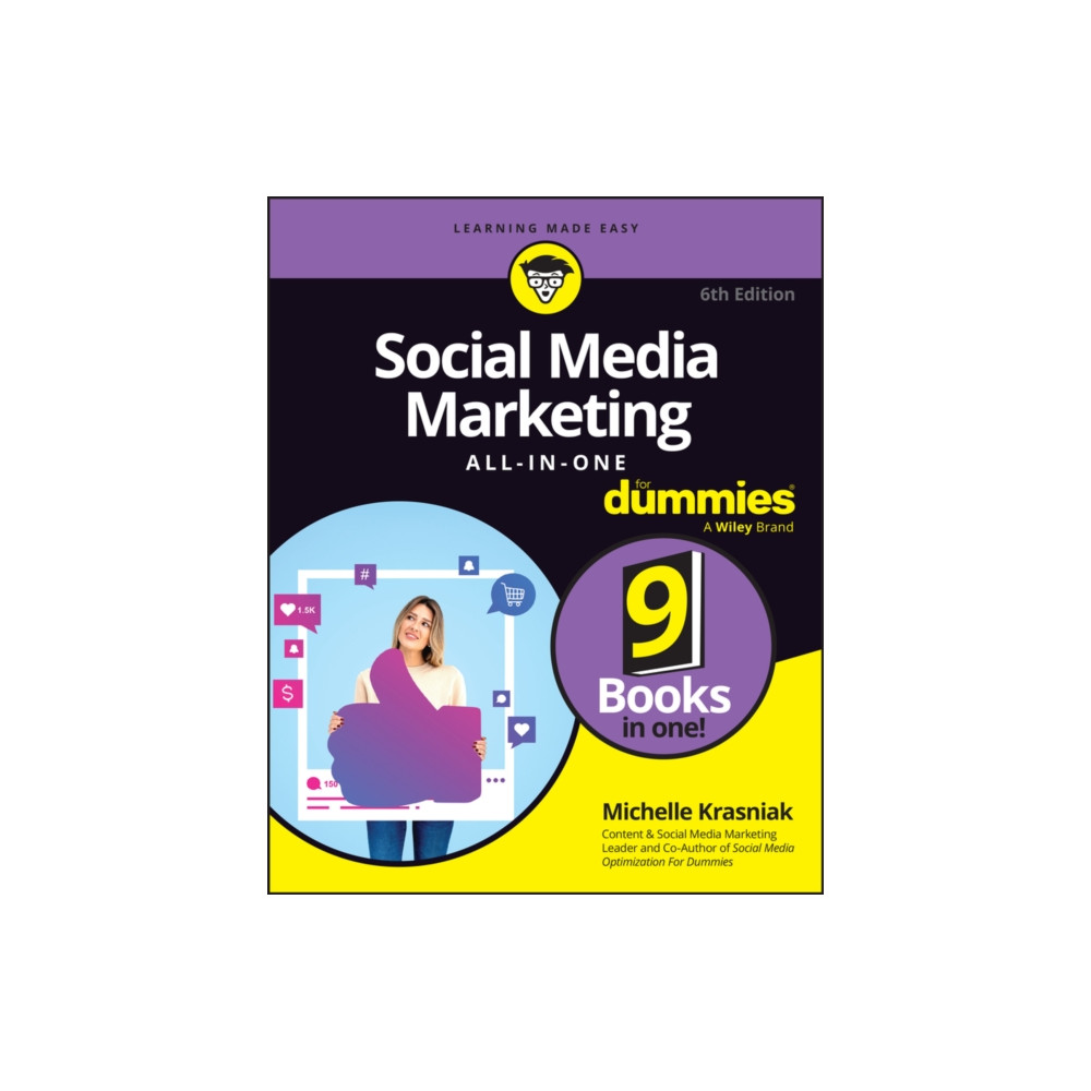 Produktbild för Social Media Marketing All-in-One For Dummies (häftad, eng)