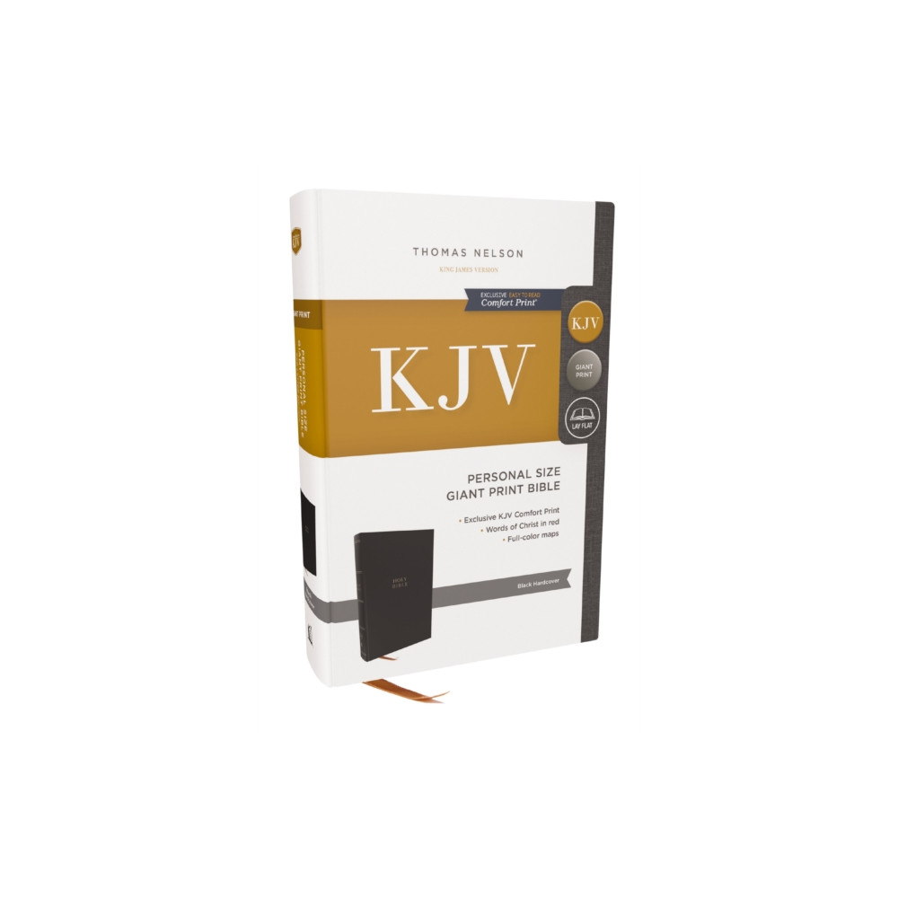 Produktbild för KJV Holy Bible: Personal Size Giant Print, Hardcover, Red Letter, Comfort Print: King James Version (inbunden, eng)