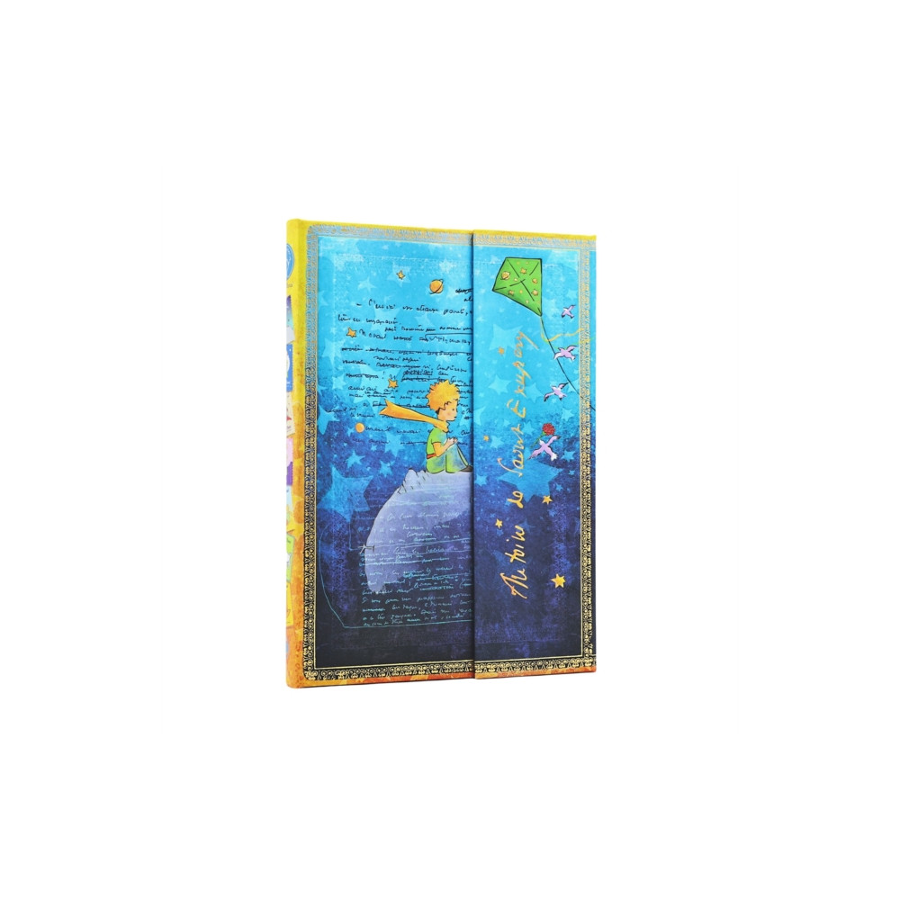 Produktbild för Saint-Exupery, The Little Prince (Embellished Manuscripts Collection) Midi Unlined Hardcover Journal (Wrap Closure) (inbunden, eng)