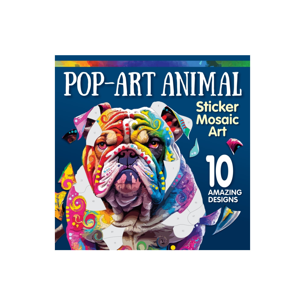 Produktbild för Pop-Art Animal Sticker Mosaic Art (häftad, eng)