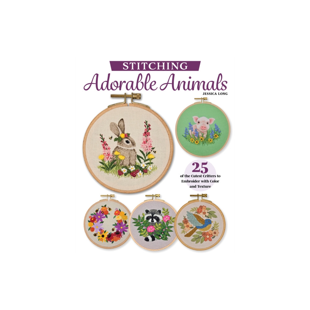 Produktbild för Embroidering Animals with Color and Texture (häftad, eng)