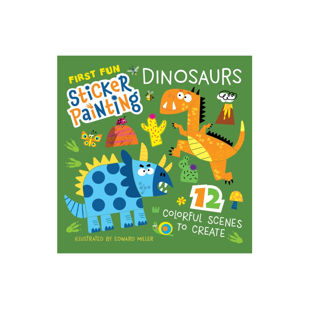 Produktbild för First Fun Sticker Painting: Dinosaurs (häftad, eng)