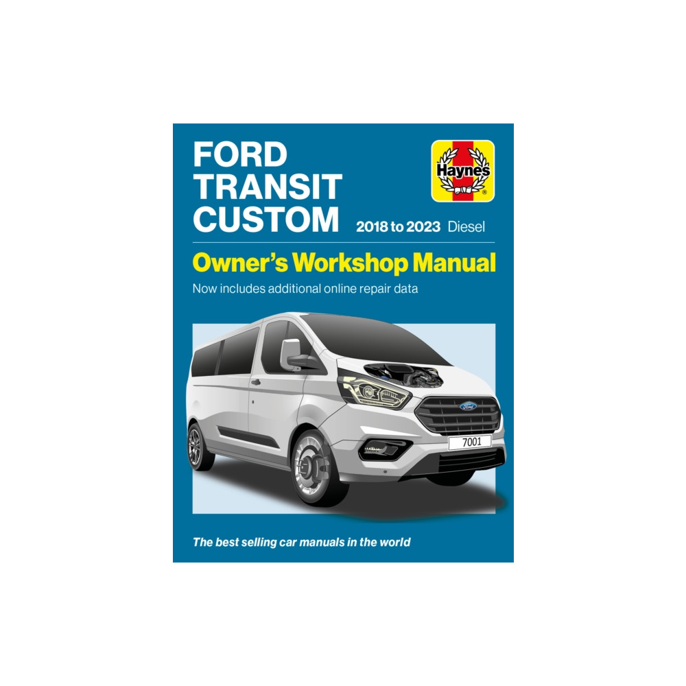 Produktbild för Ford Transit Tourneo Custom 2018-2023 Diesel (häftad, eng)