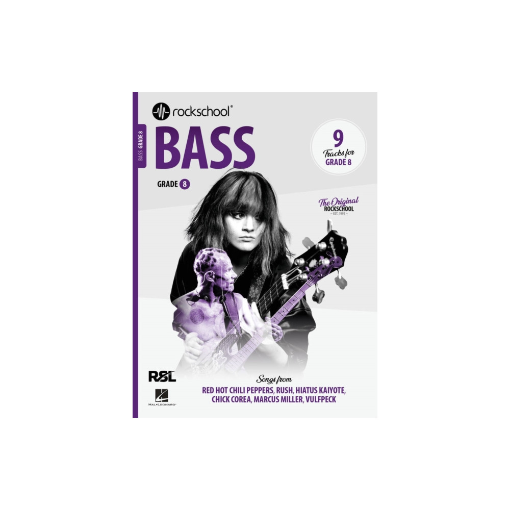Produktbild för Rockschool Bass Grade 8 2024 (häftad, eng)