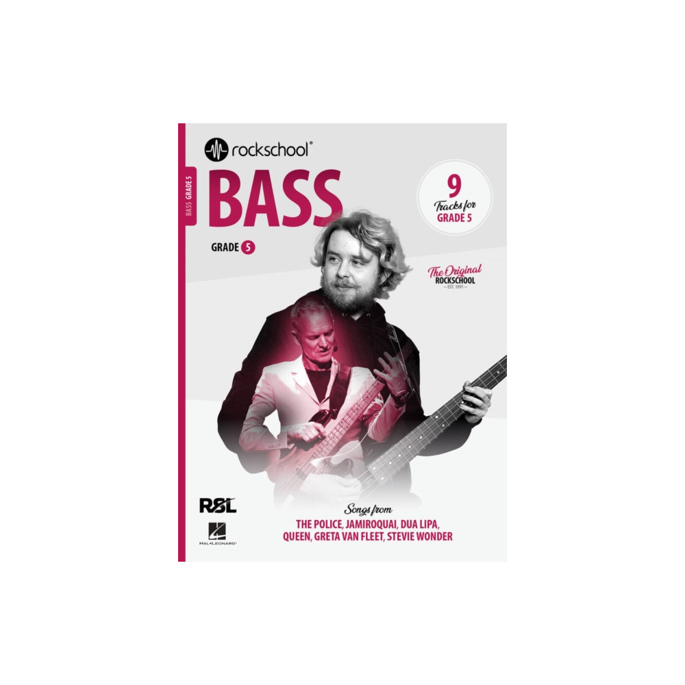 Produktbild för Rockschool Bass Grade 5 2024 (häftad, eng)