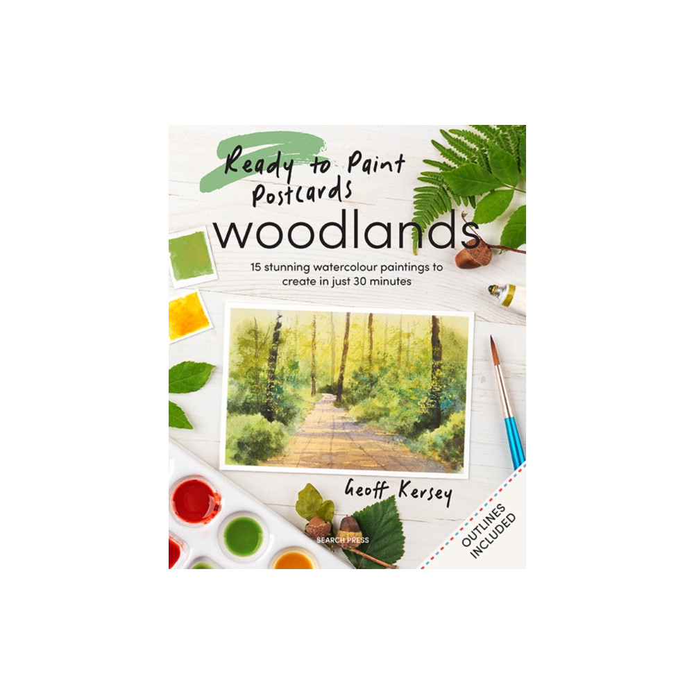 Produktbild för Ready to Paint Postcards: Woodlands (häftad, eng)