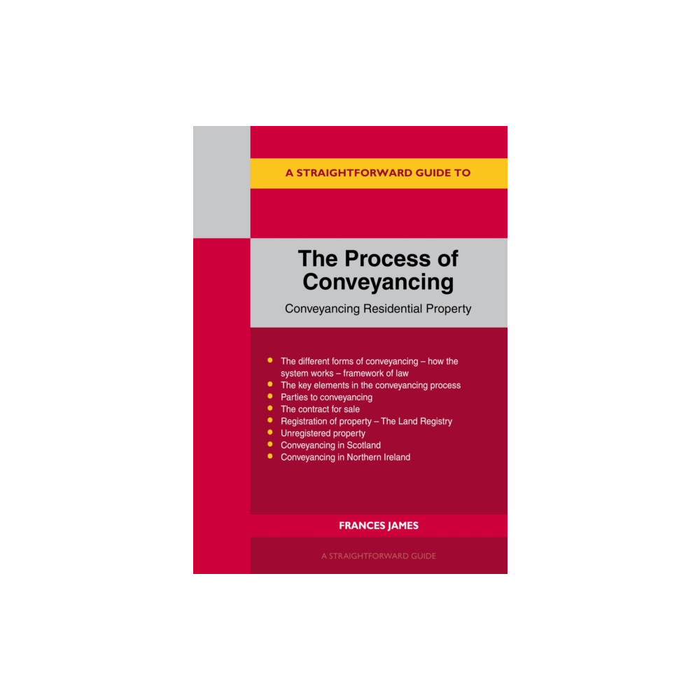 Produktbild för A Straightforward Guide to the Process of Conveyancing (häftad, eng)