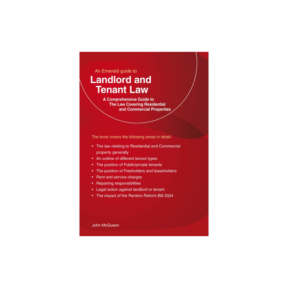 Produktbild för Emerald Guide to Landlord and Tenant Law - Residential and Commercial Property (häftad, eng)