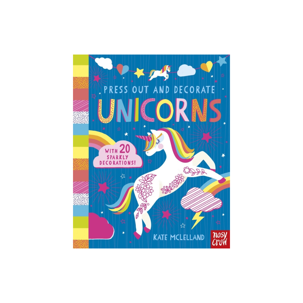 Produktbild för Press Out and Decorate: Unicorns (bok, board book, eng)