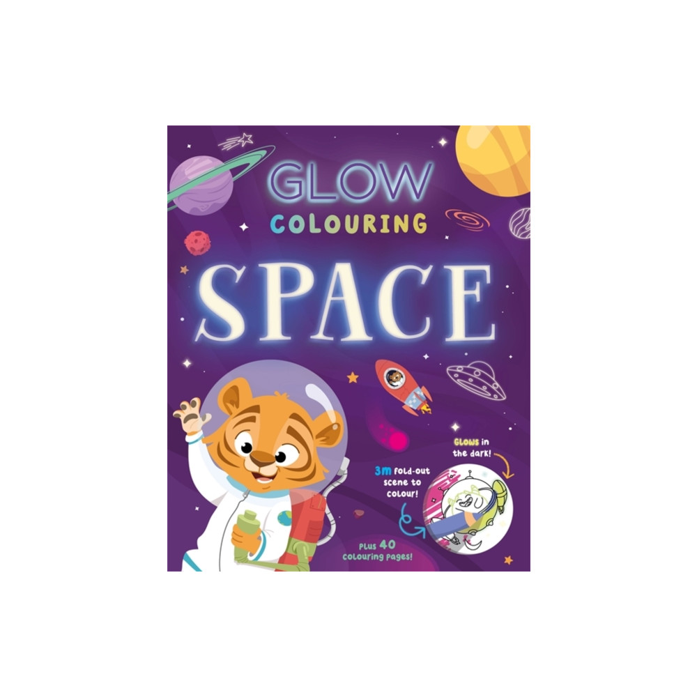 Produktbild för Glow Colouring: Space (häftad, eng)