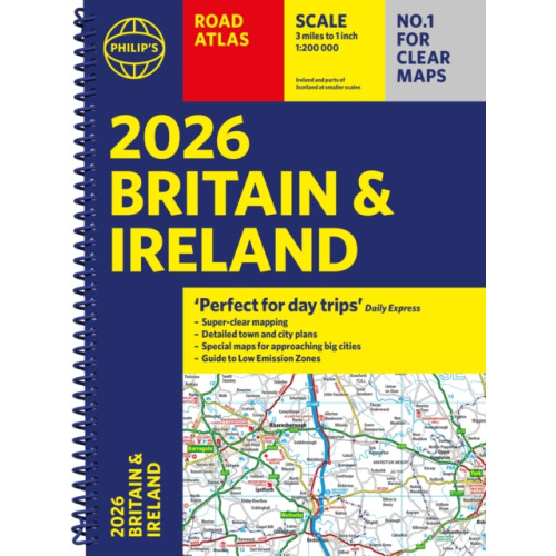 Octopus publishing group 2026 Philip’s Road Atlas Britain & Ireland (bok, spiral, eng)
