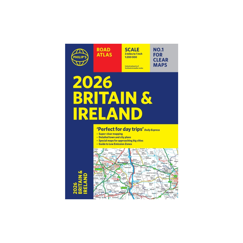 Produktbild för 2026 Philip’s Road Atlas Britain & Ireland (häftad, eng)