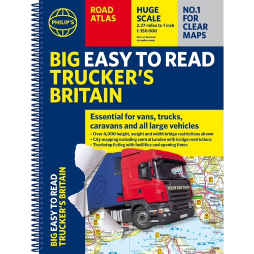 Octopus publishing group Philip's Big Easy to Read Trucker's Road Atlas Britain (bok, spiral, eng)