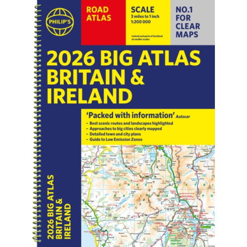 Octopus publishing group 2026 Philip's Big Road Atlas of Britain & Ireland (bok, spiral, eng)