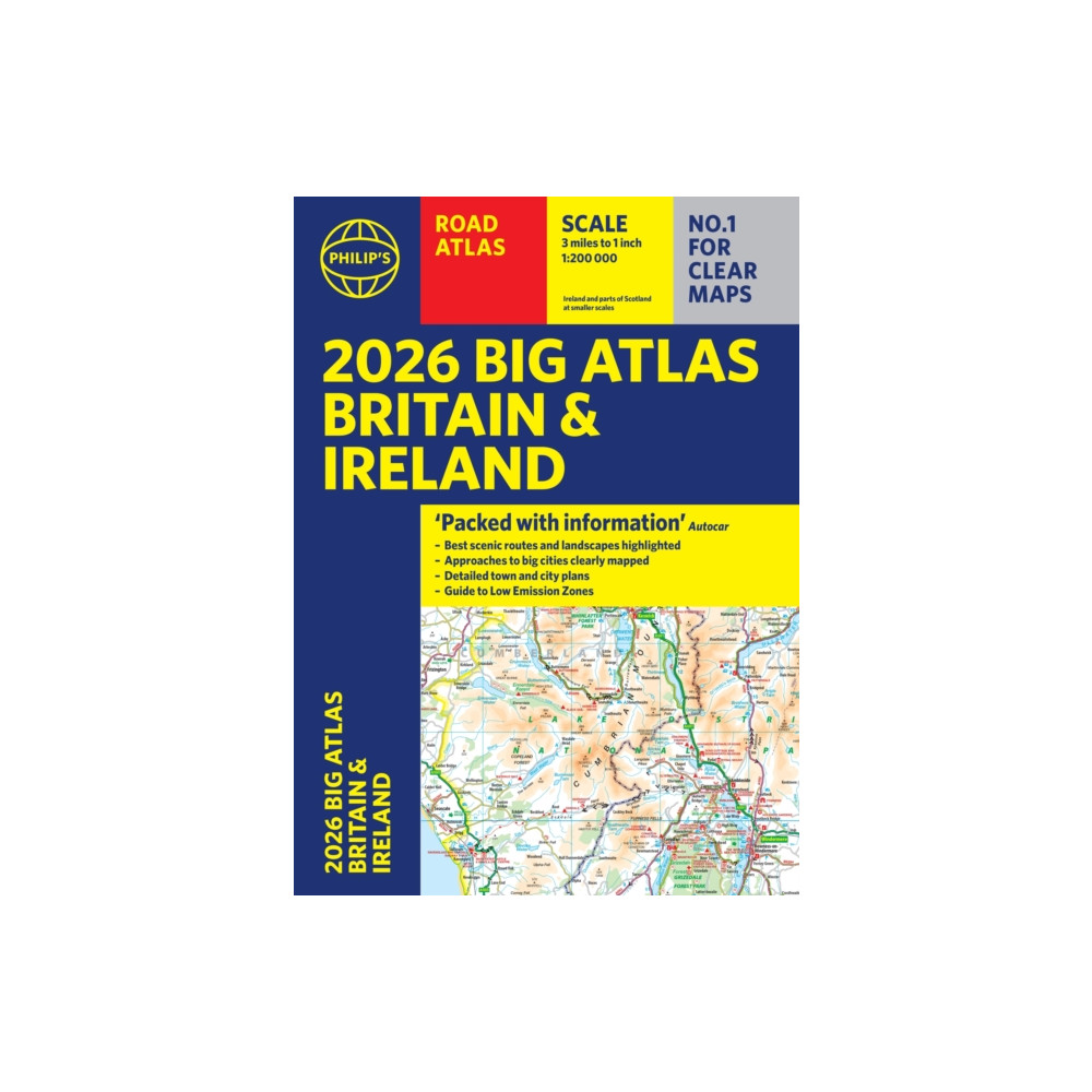 Produktbild för 2026 Philip's Big Road Atlas of Britain & Ireland (häftad, eng)