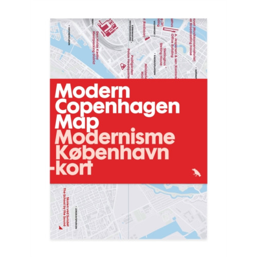 Blue Crow Media Modern Copenhagen Map / Modernisme København -kort
