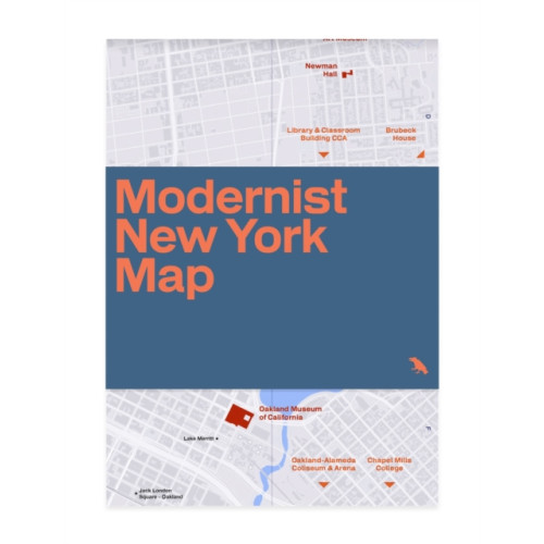 Blue Crow Media Modernist New York Map