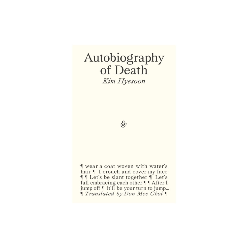 Produktbild för Autobiography of Death (häftad, eng)