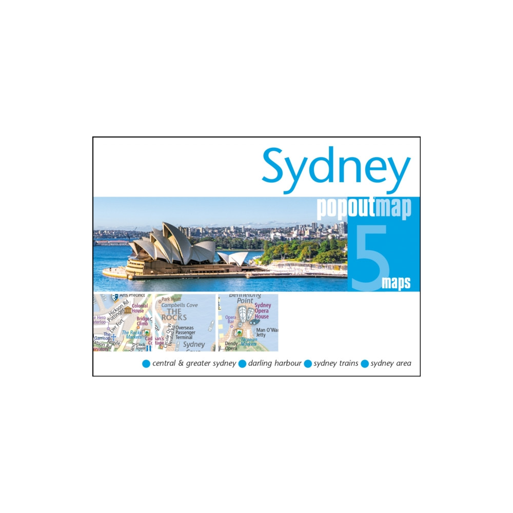 Produktbild för Sydney PopOut Map - pocket-size, pop up map of Sydney city centre