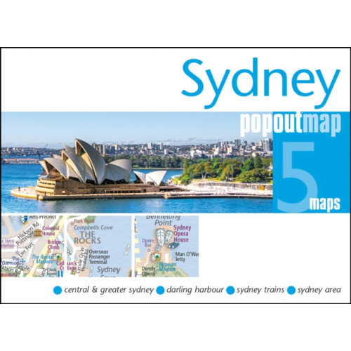 Heartwood Publishing Sydney PopOut Map - pocket-size, pop up map of Sydney city centre