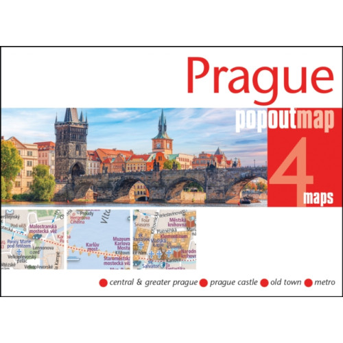 Heartwood Publishing Prague PopOut Map - pocket size, pop up map of Prague city centre