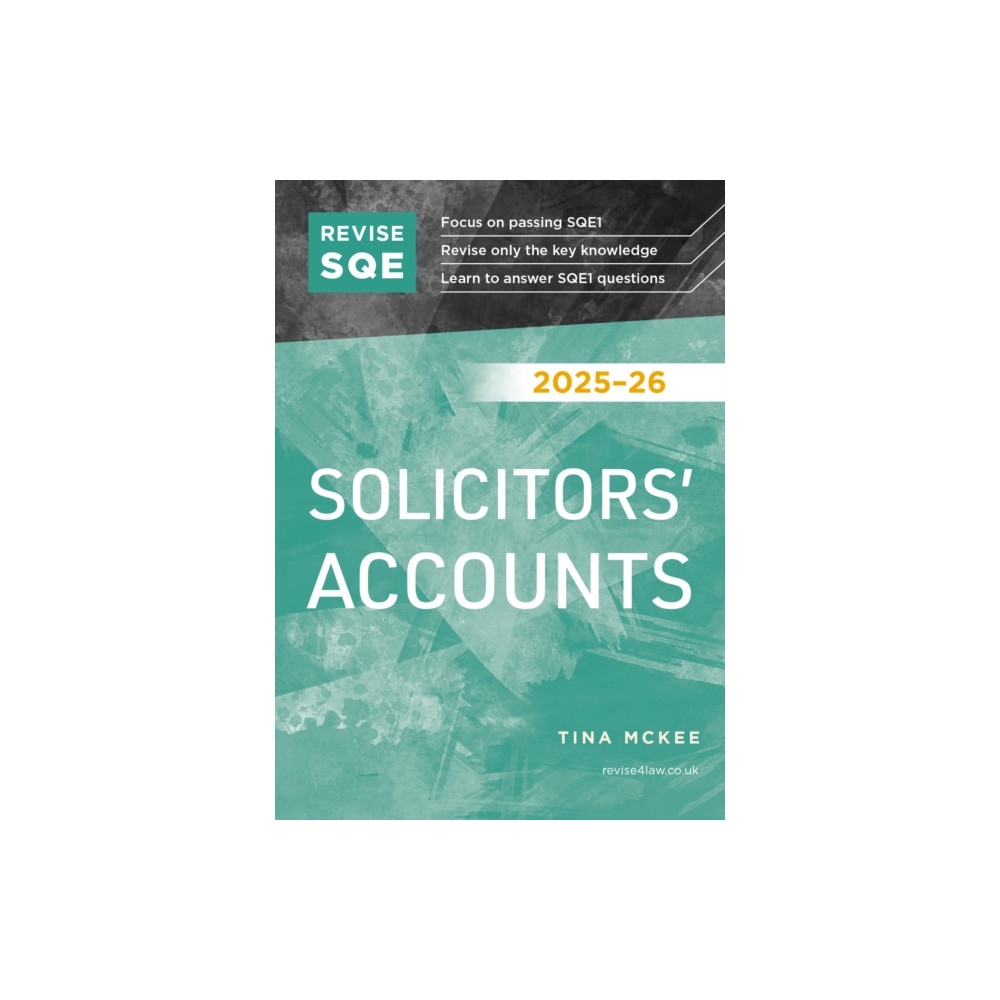 Produktbild för Revise SQE Solicitors' Accounts 2025/26 (häftad, eng)