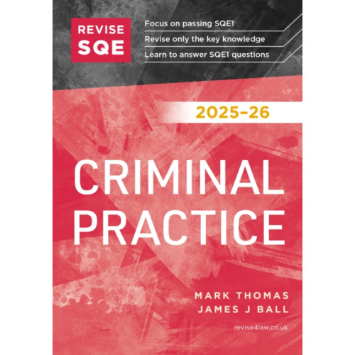 Fink Publishing Ltd Revise SQE Criminal Practice 2025/26 (häftad, eng)