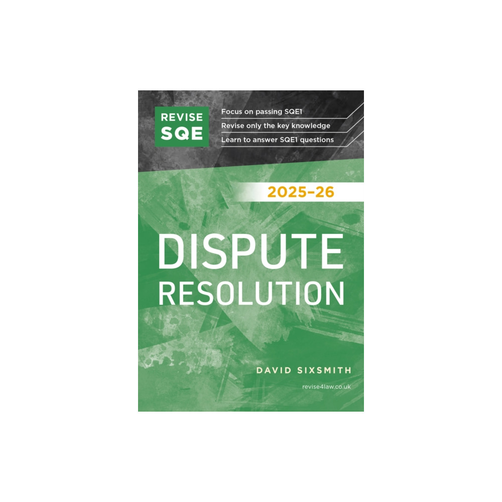 Produktbild för Revise SQE Dispute Resolution 2025/26 (häftad, eng)