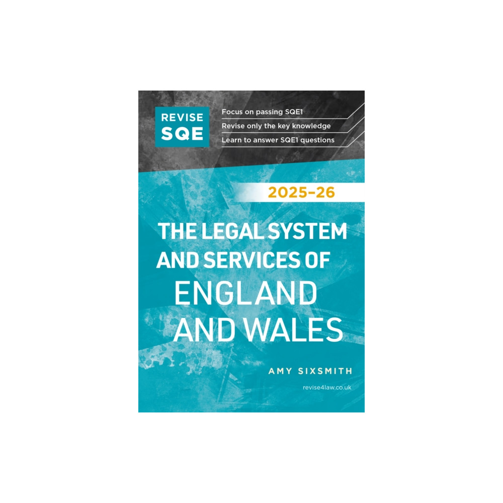 Produktbild för Revise SQE The Legal System and Services of England and Wales 2025/26 (häftad, eng)